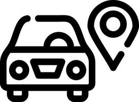 Car Location Creative Icon Design vector