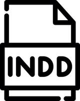 Indd File Creative Icon Design vector