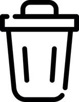 Trash Bin Creative Icon Design vector