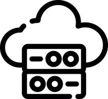 Cloud Data Creative Icon Design vector