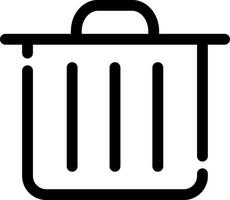 Trash Bin Creative Icon Design vector