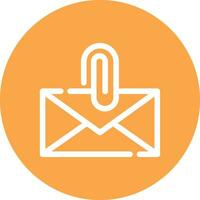 Attach File Email Creative Icon Design vector