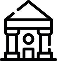 Courthouse Creative Icon Design vector