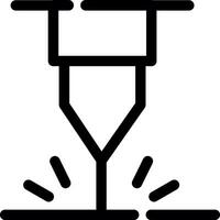 diseño de icono creativo de máquina de corte de agua vector