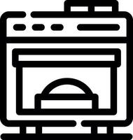 diseño de icono creativo de horno vector