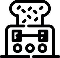 Toaster Creative Icon Design vector