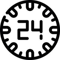 24 Hours Creative Icon Design vector