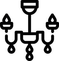 Chandelier Creative Icon Design vector
