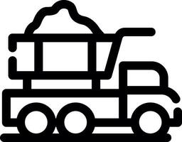 Dump Truck Creative Icon Design vector