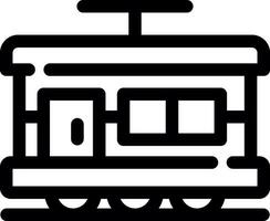 Tram Creative Icon Design vector