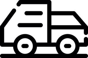 Garbage Truck Creative Icon Design vector