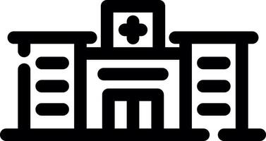 diseño de icono creativo de hospital vector