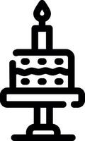 Birthday Cake Creative Icon Design vector