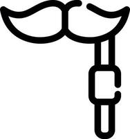 diseño de icono creativo de bigote vector