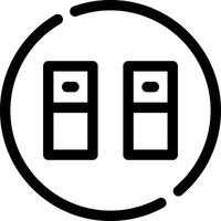 Light Switch Creative Icon Design vector