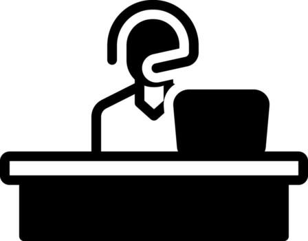 solid icon for operators vector