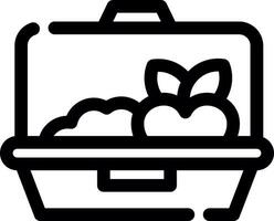 Lunch Box Creative Icon Design vector