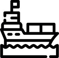 Ship Creative Icon Design vector