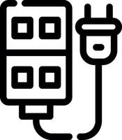 Power Strip Creative Icon Design vector