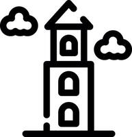 Tower Creative Icon Design vector