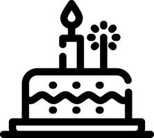 Birthday Cake Creative Icon Design vector