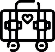 Suitcase Creative Icon Design vector