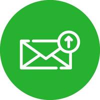 cargar el diseño del icono creativo de correo electrónico vector