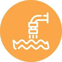 Waste Water Creative Icon Design vector