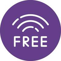 Free Wifi Creative Icon Design vector