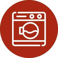 Washing Machine Creative Icon Design vector