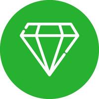 diseño de icono creativo de diamante vector