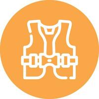 Life Jacket Creative Icon Design vector