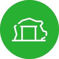 Mining Tunnel Creative Icon Design vector