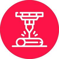Laser Beam Creative Icon Design vector