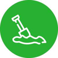 Digging Creative Icon Design vector