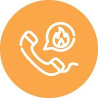 Emergency Call Creative Icon Design vector