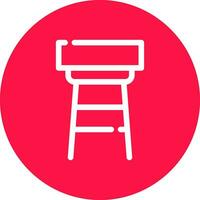 Stool Creative Icon Design vector