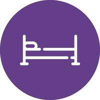 Single Bed Creative Icon Design vector