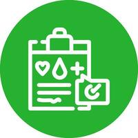 Medical Record Creative Icon Design vector