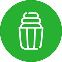 Cupcake Creative Icon Design vector