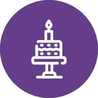 Birthday Cake Creative Icon Design vector