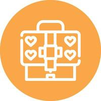 Suitcase Creative Icon Design vector