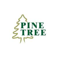 Pine Tree logo design vector. Creative Pine logo concepts template vector