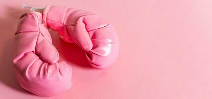 Fighting against breast cancer concept. photo