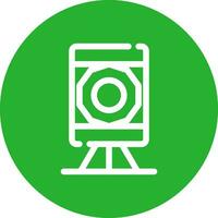 Theodolite Creative Icon Design vector
