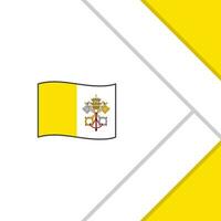 Vatican City Flag Abstract Background Design Template. Vatican City Independence Day Banner Social Media Post. Vatican City Template vector