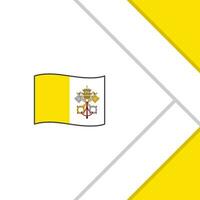 Vatican City Flag Abstract Background Design Template. Vatican City Independence Day Banner Social Media Post. Vatican City Template vector