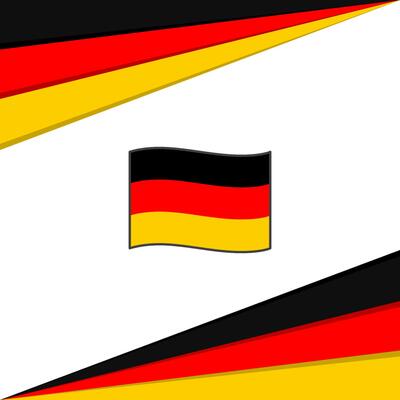 Germany Flag Abstract Background Design Template. Germany Independence Day Banner Social Media Post. Germany Flag