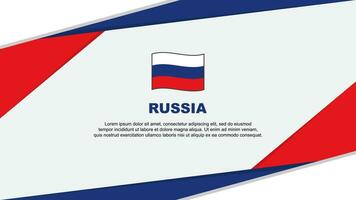 Russia Flag Abstract Background Design Template. Russia Independence Day Banner Cartoon Vector Illustration. Russia