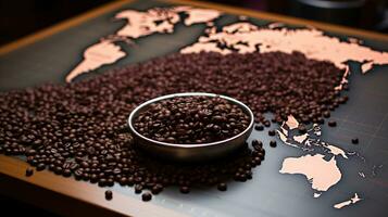 Coffee cultures from around the world. AI Generated photo